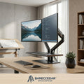 BARECEDAR™ Dual Monitor Ergonomic Stand
